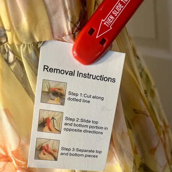 NWT leena for Mac Duggal Yellow Floral Empire Waist Ruffled Mini Size 0 - Picture 13 of 15